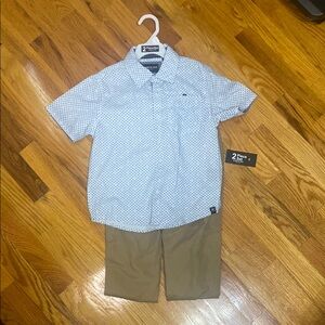 Kenneth Cole Boys' Blue and Tan 2-Piece Outfit BNWT Size 5